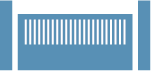 pictogramme portail forme semi ajourée